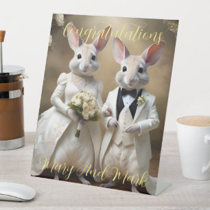 Signe De Table "Love Hops Down Under : A Bilby Mariage Celebratio