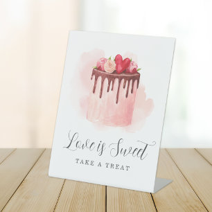 Signe De Table Love Is Sweet Fête de Fiançailles Prenez une frian