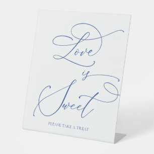 Signe De Table Love is Sweet Marseille Bleu Dessert Bar