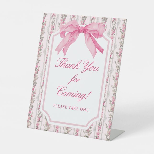 Signe De Table Love Shack Merci Pour Venir Favor Sign (Recto)