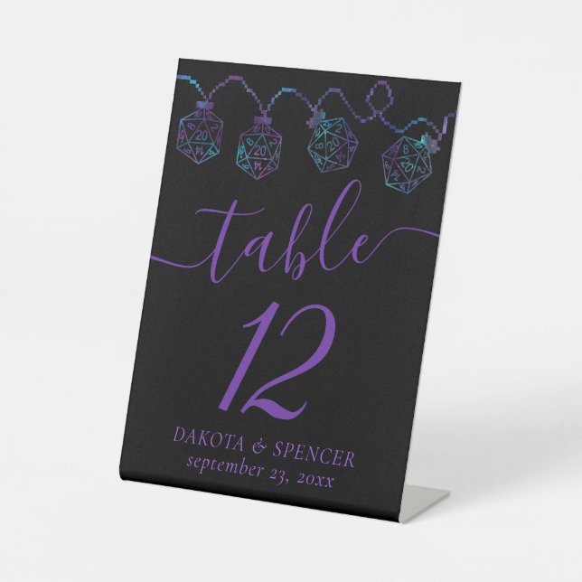 Signe De Table Luminateurs RPG | Nebula Imaginaire Tabletop Gamer (Recto)