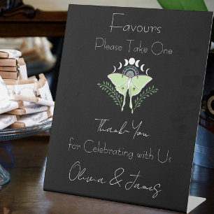 Signe De Table Luna Moth Moon Phases mariage Faveurs