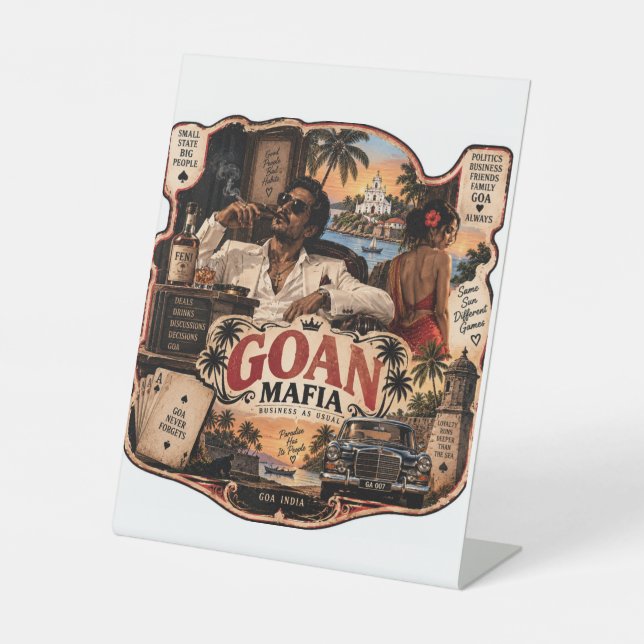Signe De Table Mafia Goanais – Fierté de Goa (Recto)