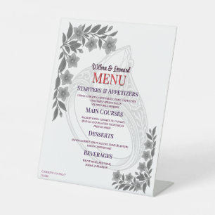 Signe De Table Magnifique menu de table de mariage gothique sur p