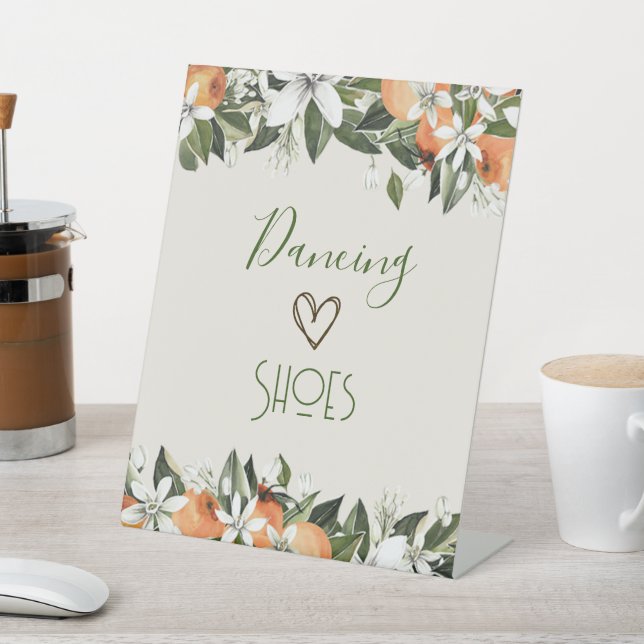 Signe De Table Magnifique Peaches Flip Flop Station Danser (In SItu)