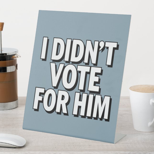 Signe De Table MAHA Rendre l'Amérique en santé patriotique (In SItu)