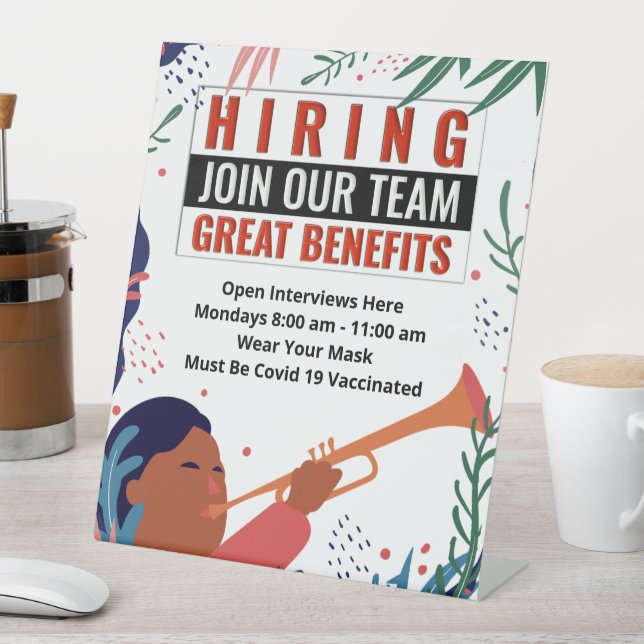 Signe De Table Maintenant, Embaucher Rejoignez notre équipe Emplo (In SItu)