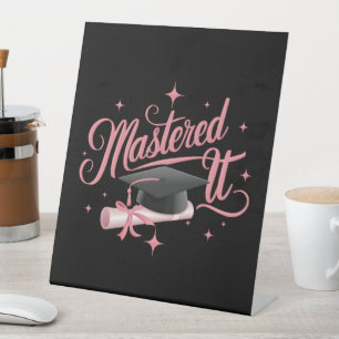 Signe De Table Maîtrise Il Maîtrise Diplômé MBA