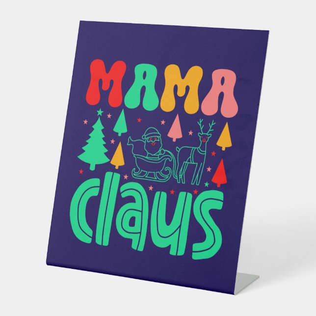 Signe De Table Mama Claus Christmas Design-60097 (Recto)