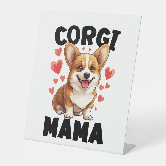Signe De Table Maman Corgi - Maman Corgi Mignonne (Recto)