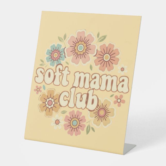 Signe De Table Maman Gentille Coquette Arc Floral Design (Recto)