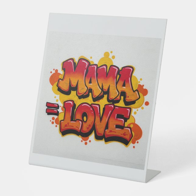 Signe De Table Maman's Day maman love Bois Box Signet (Recto)