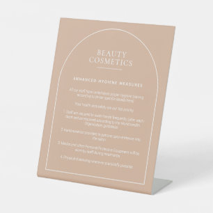 Signe De Table Maquillage d'arc rose pâle Beauté Business Hygiène