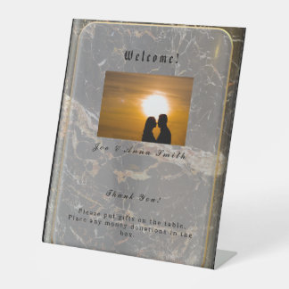 Signe De Table Marbre élégant personnalisé