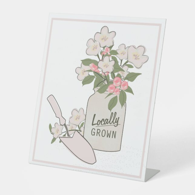 Signe De Table Marché des fermiers cultivés localement (Recto)