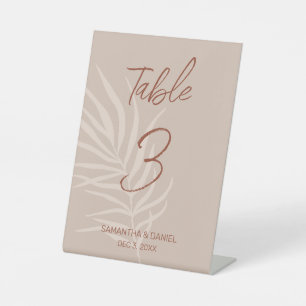 Signe De Table Mariage Boho Terracotta