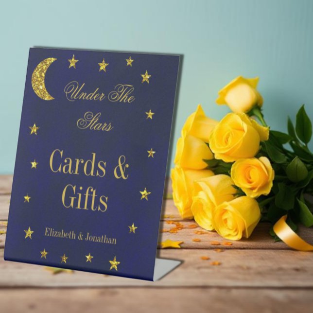 Signe De Table Mariage céleste du ciel nocturne (Créateur téléchargé)