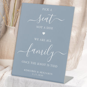 Signe De Table Mariage Choisir Un Siège Pas Un Côté Personnalisé 