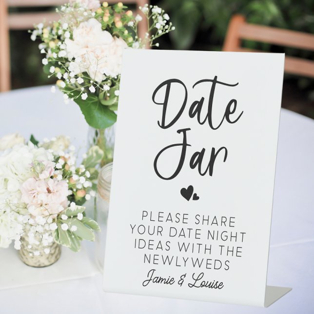 Signe De Table Mariage Date Jar Ideas Guestbook Alternative (Créateur téléchargé)