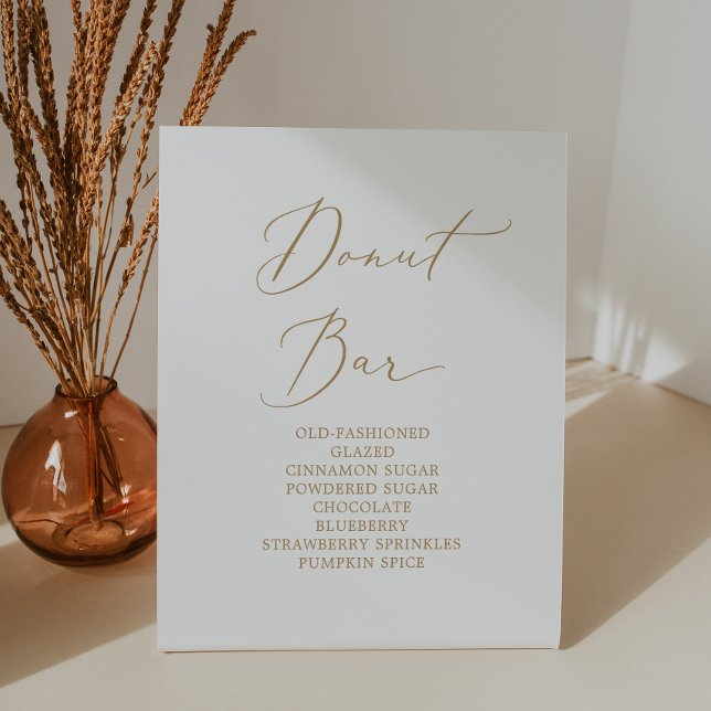 Signe De Table Mariage de calligraphie or délicate Barre de beign (Créateur téléchargé)