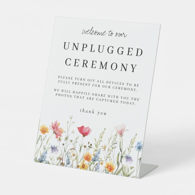 Signe De Table Mariage de cérémonie de débranchement du Fleur sau (Recto)