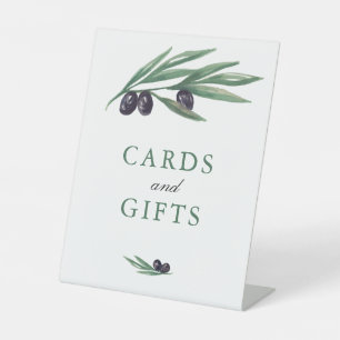 Signe De Table Mariage de verger d'aquarelle Feuille 