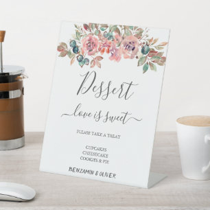 Signe De Table Mariage Dessert Bar Love Sweet Custom Dusty