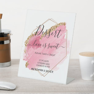 Signe De Table Mariage Dessert Bar Love Sweet Custom Dusty