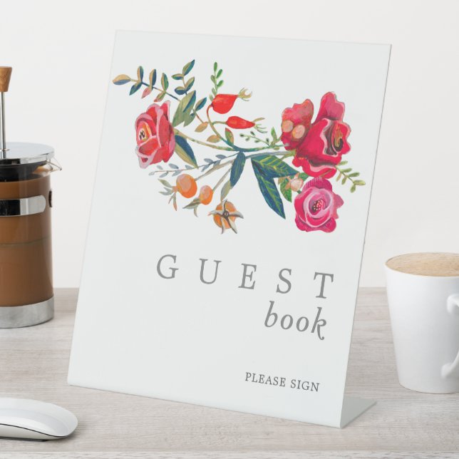 Signe De Table Mariage élégant Red Roses (In SItu)