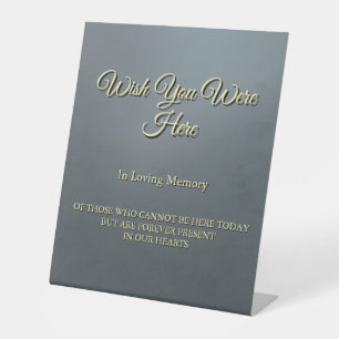 Signe De Table Mariage En Mémoire Souhaitons Que Vous Soiez Ici É