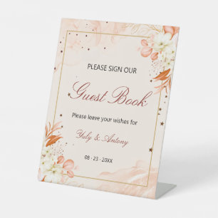 Signe De Table Mariage étoilé fantaisiste en terracotta orange