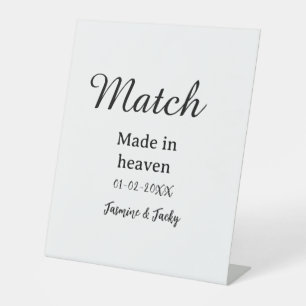 Signe De Table Mariage fait au ciel ajouter nom date calligra sim