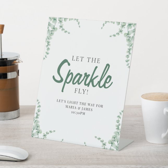 Signe De Table Mariage Feuille de l'Eucalyptus (In SItu)