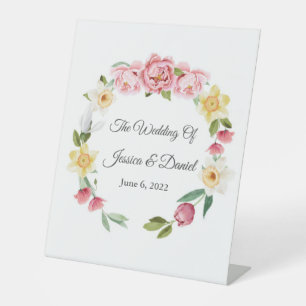 Signe De Table Mariage floral