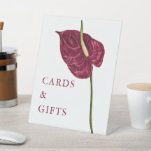 Mariage Floral Minimaliste à l'Aquarelle Anthurium