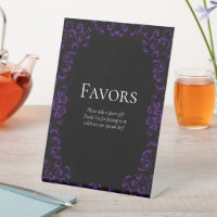 Mariage gothique violet et noir