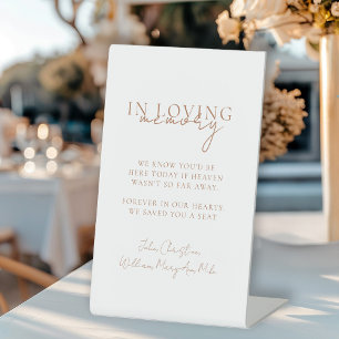 Signe De Table Mariage, Mémorial, Blanc,