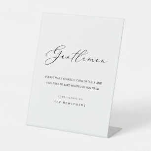 Signe De Table Mariage Mens Gents Salle de bain Panier