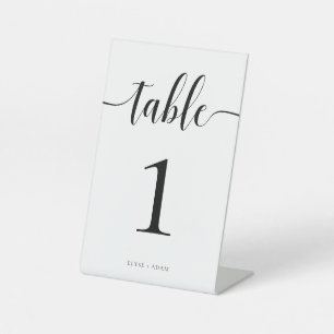 Signe De Table Mariage minimaliste moderne Leyton Numéro de table