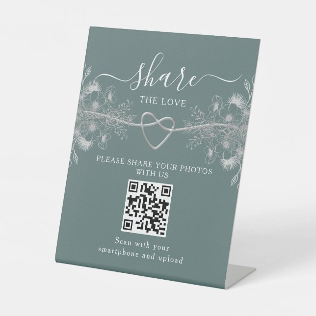 Signe De Table Mariage Partagez L'Amour (Recto)