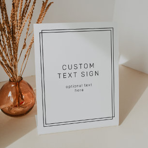Signe De Table Mariage personnalisé minimaliste moderne