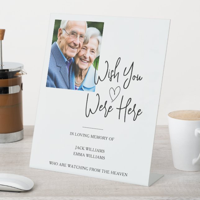 Signe De Table Mariage photo personnalisé dans la mémoire aimante (In SItu)