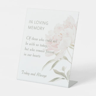 Signe De Table Mariage Romantique aux Pivoines Douces et Roses en