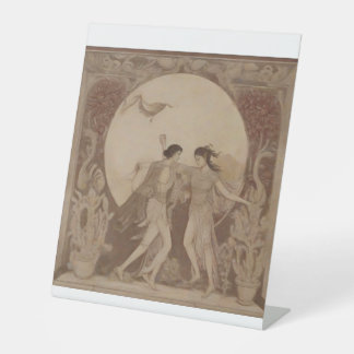 Signe De Table Mariage sumérien sur la lune d'automne