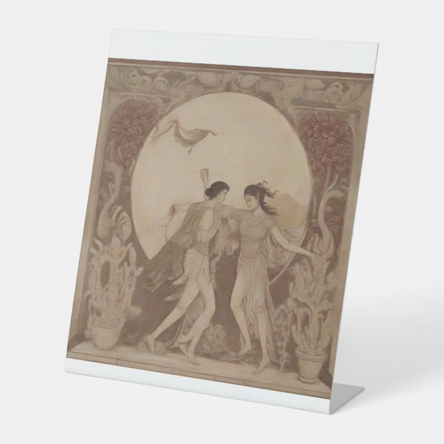 Signe De Table Mariage sumérien sur la lune d'automne (Recto)