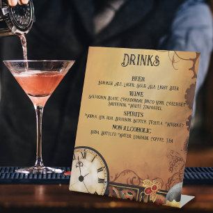 Signe De Table Mariage victorien Steampunk