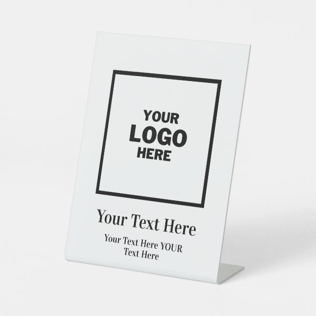 Signe De Table Marque de logo de l'entreprise (Recto)