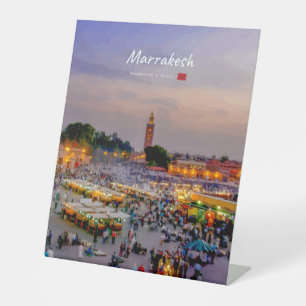 Signe De Table Marrakech, Maroc - Place Jemaa el Fnaa