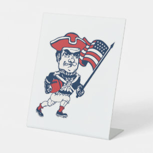 Signe De Table Mascotte de football de la Nouvelle-Angleterre