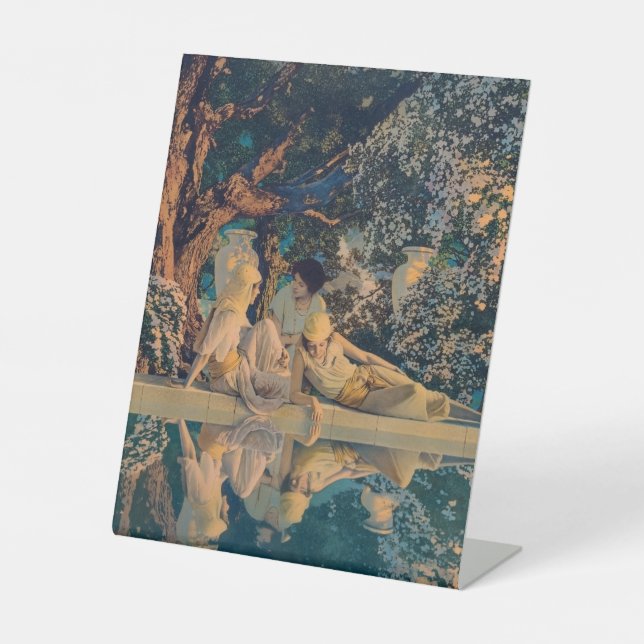 Signe De Table Maxfield Parrish Le Jardin d'Allah 1918 Beaux-Arts (Recto)